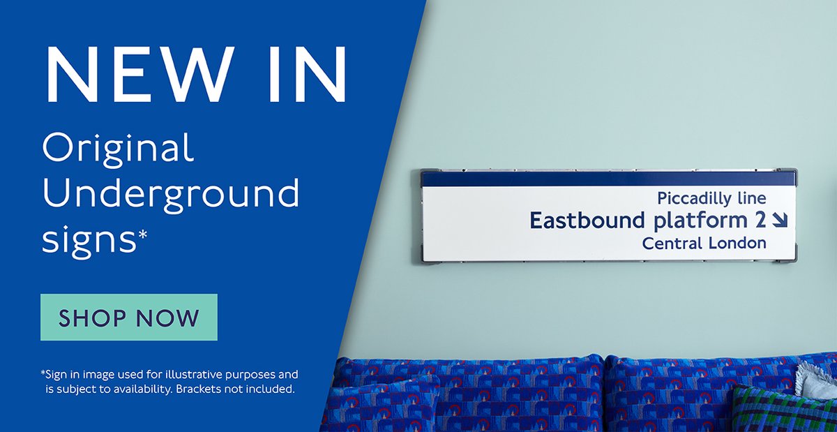 We've just updated our online vintage shop with new, one-of-a-kind original Underground signs, straight from the network! 🚇 Bring a genuine piece of TfL history into your home and shop now. 🛍️ ltmuseumshop.co.uk/vintage-shop/u…