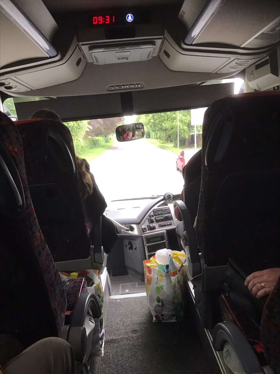 ...and we're off! Y7s have not long left school for their exciting day at the Hay Festival <a href="/hayfestival/">Hay Festival</a>