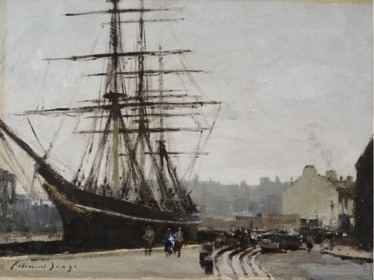 I got the dates wrong for Brian. Thanks to @broadskiesgal for correcting me. Here's the repost. The Cutty Sark, a sketch by Edward Brian Seago 1910-1974 Oil on Board (Private Collection)