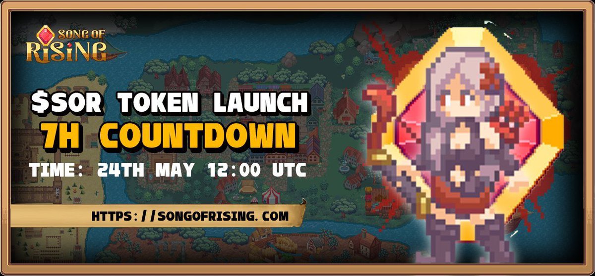 Song of Rising今晚8点开启 #IDO！
抽2个用户获得 $SOR 白名单资格，价格0.5Sol

1⃣关注 <a href="/CryptoWhale1888/">巨鲸研究院</a> <a href="/songofrising/">Song of Rising</a>
2⃣转发&amp;点赞留下sol地址

⚠️晚上7点开奖