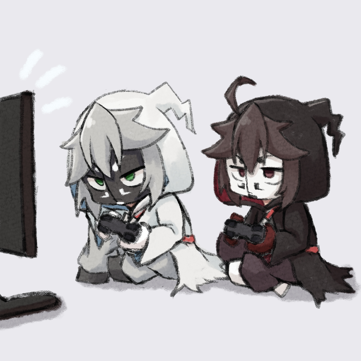 ホワイト君おかえり記念の再掲 新しいのも描けたら描きます！！