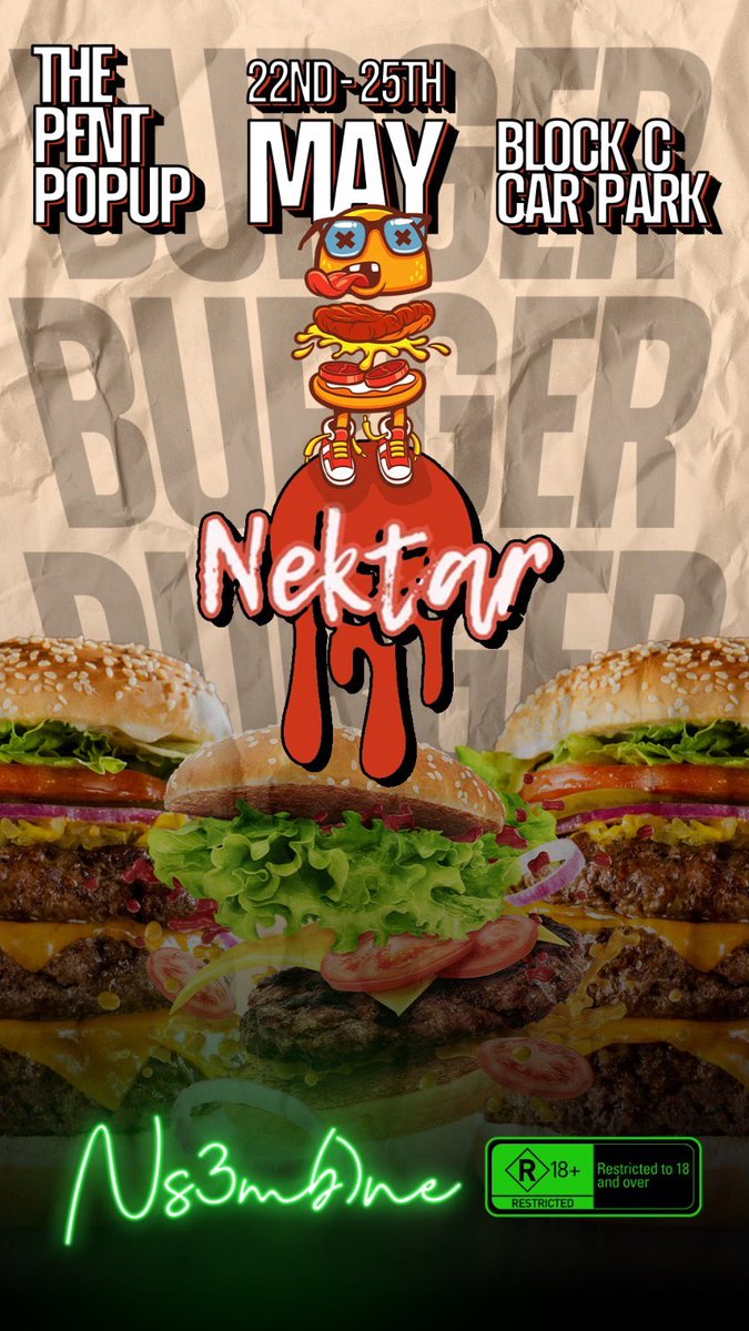 putting you on for freeeee, Nektar inside ns3mbone .10/10 burgers and more dey the menu top. PULL UP❗️💚