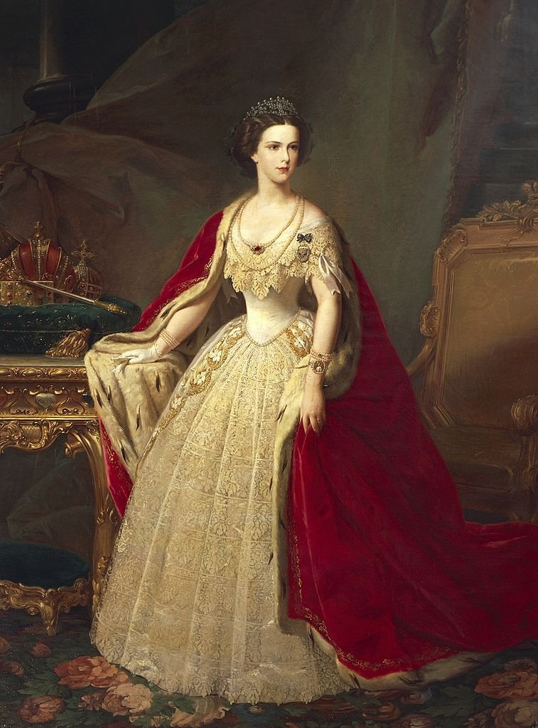 'Portrait of Elisabeth, Empress of Austria' {1954} By ~ Giuseppe Sogni