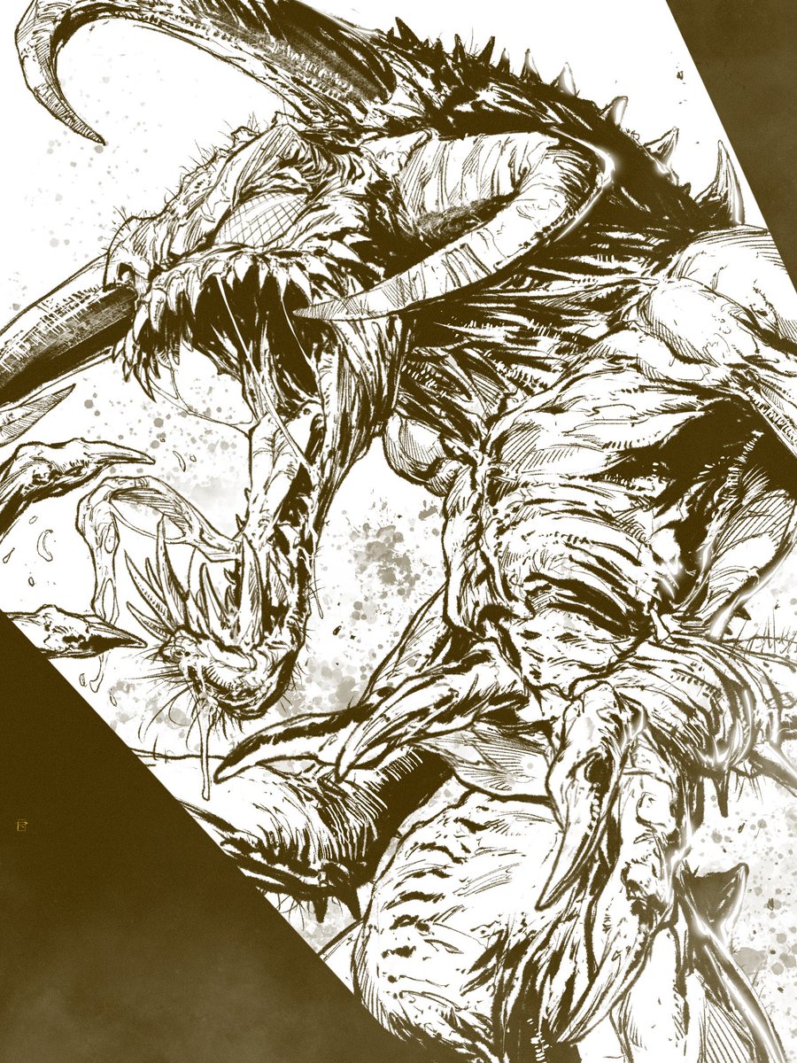 Violator glorified warmup sketch on procreate by me #spawn #ImageComics