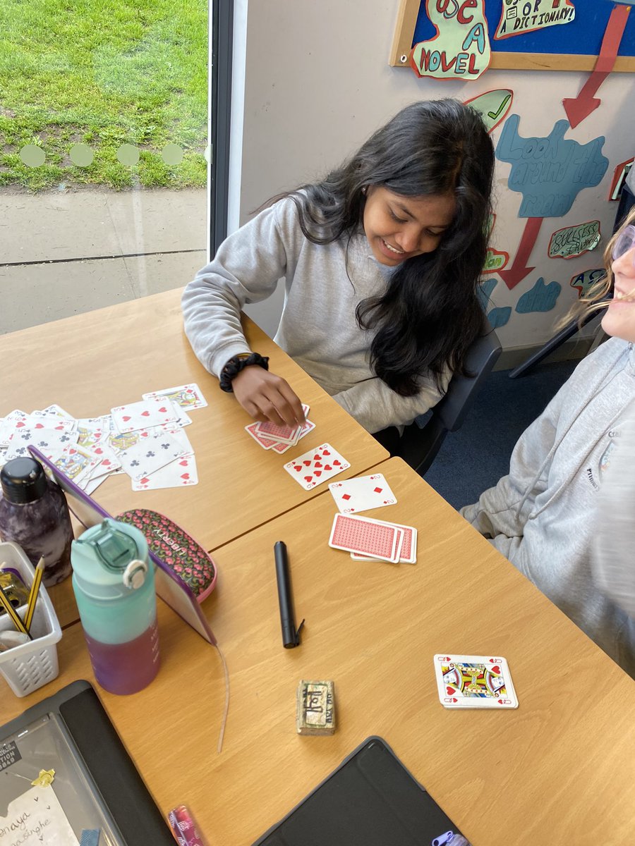 A deck of cards can be used for loads of games, including some very intense multiplication practice. Why not challenge someone at home to a game!