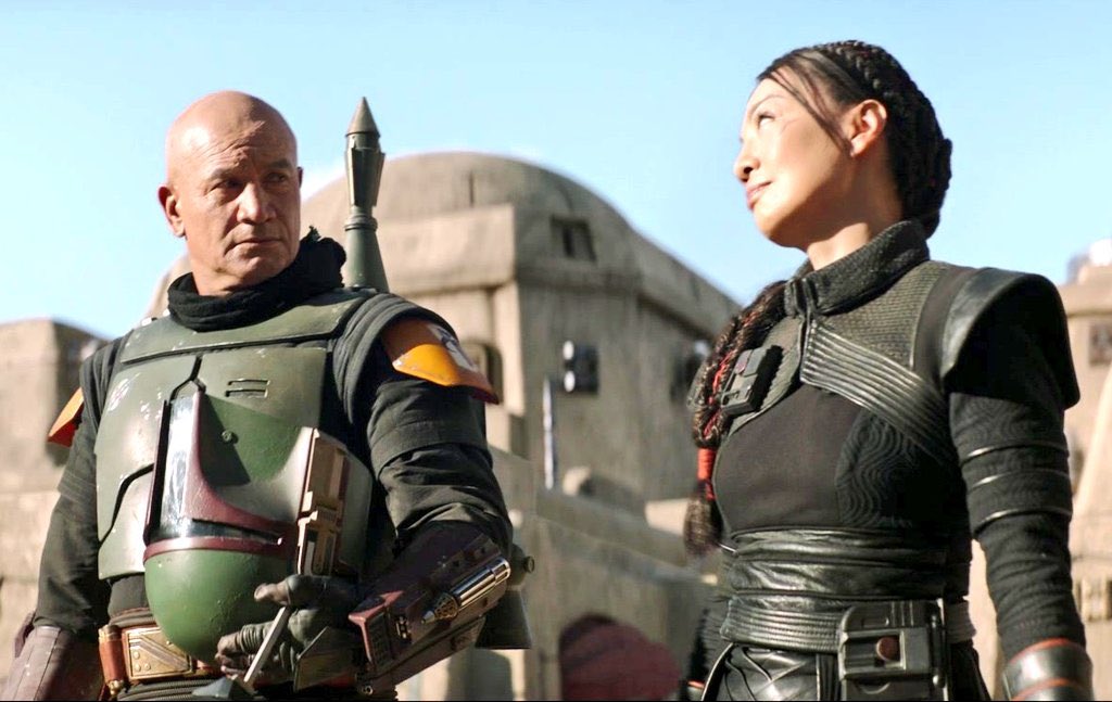 Urielwelsh's tweet photo. Happy #FennecFriday!
#FennecShand and #BobaFett
#TheBookofBobaFett 
#MingNaWen https://t.co/ZGi2kIvThE