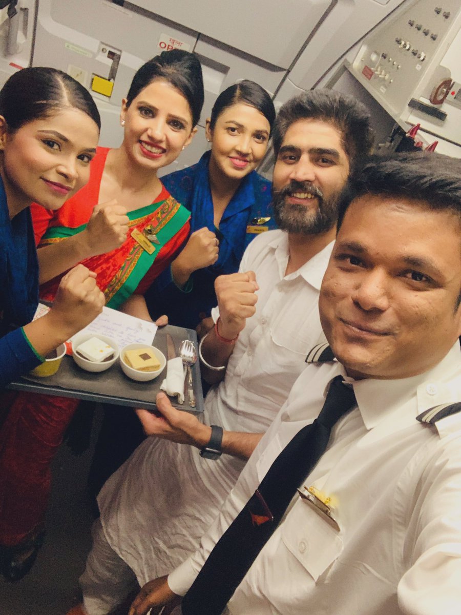 Flying with Air India always feels like a home. Hopefully it will be the best airline in the world @airindia see you soon 👊🏽