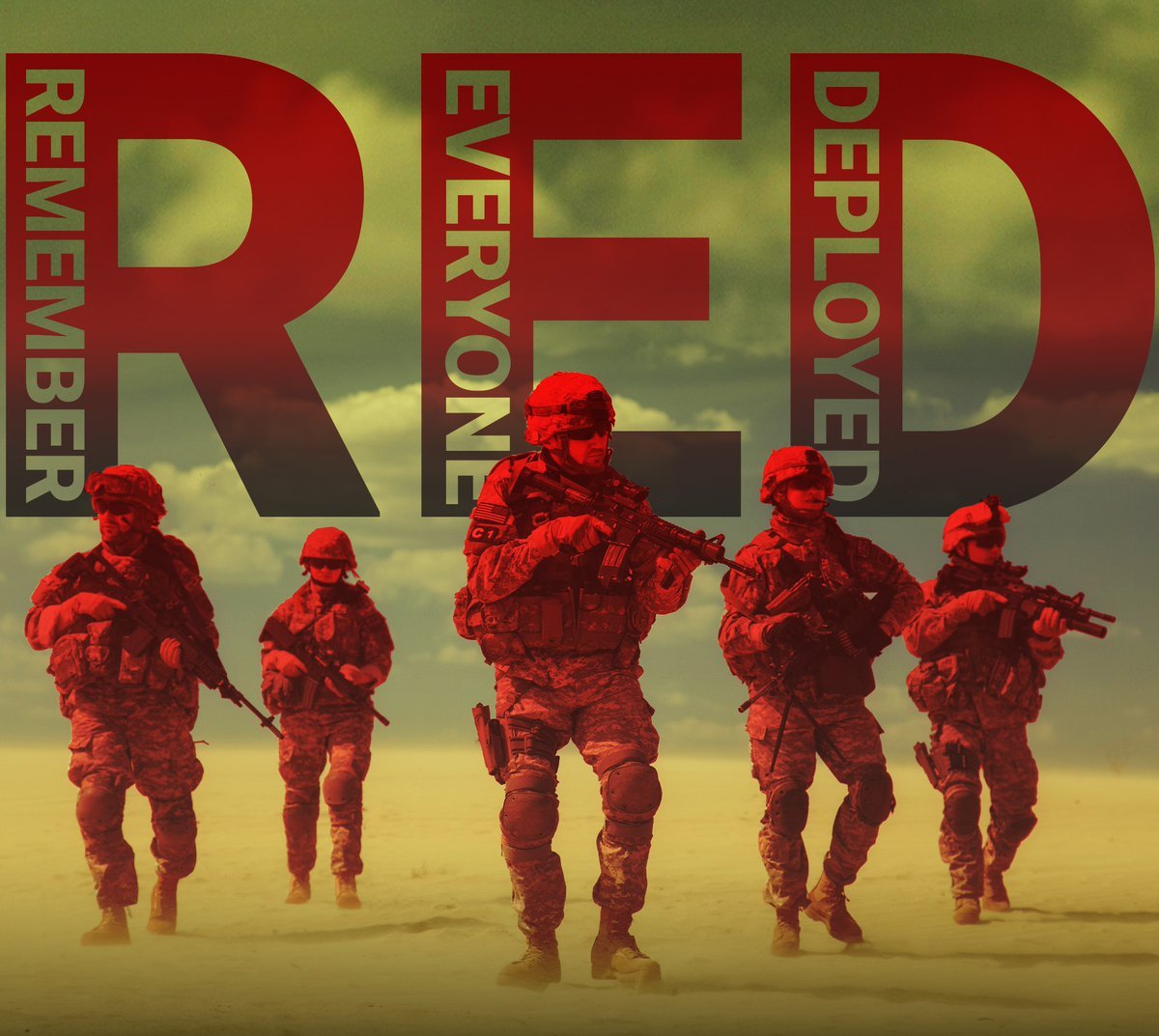 Good R.E.D. Friday Everyone! 
Please let our fine Service Members know you Remember Everyone Deployed to protect our Country by simply wearing RED today...Thank You!👍💪🇺🇸 #REDFriday