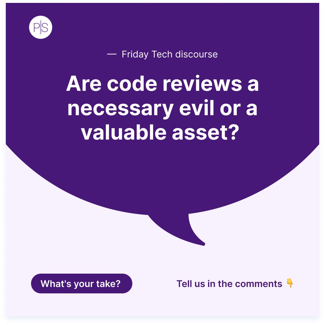 Some argue that rigorous code reviews are essential for ensuring the quality and future potential of technology. Others believe they slow down the development process and stifle creativity.  
What's your take?
 #CodeReviews #TechDebate #Parallelscore