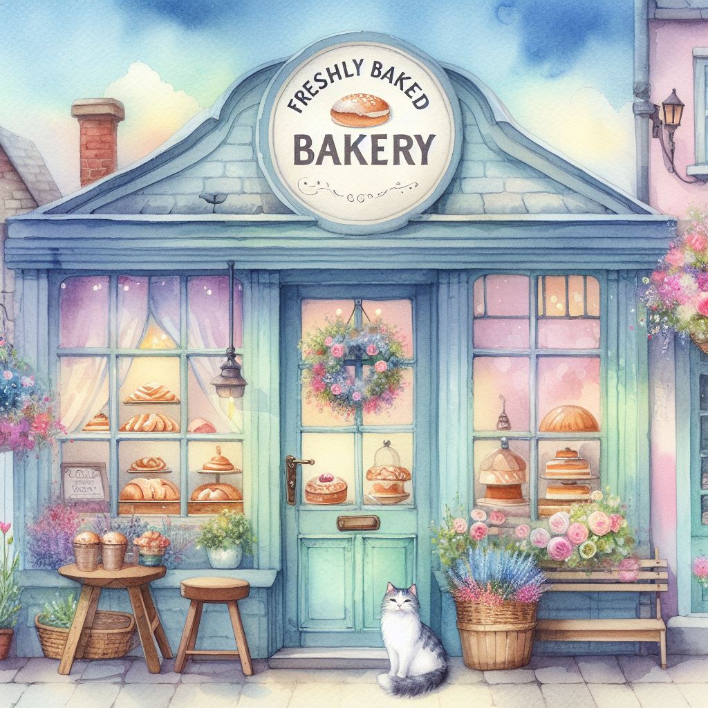 Fresh Baguette Anyone? 🥖🥐🍞🥧🍩🍪🧁🥨🫓

Bakery Front with Cat 🩵🐈
#Bakery #BakeryAndCat #CatLovers #SmallBusiness #BakeryFront #ShopLocal #FreshlyBaked #CozyBakery #BakeryLife #BakeryLove #ArtisticBakery #CuteBakery #BakeryArt #CharmingBakery #Baking #BakeryVibes credit: self