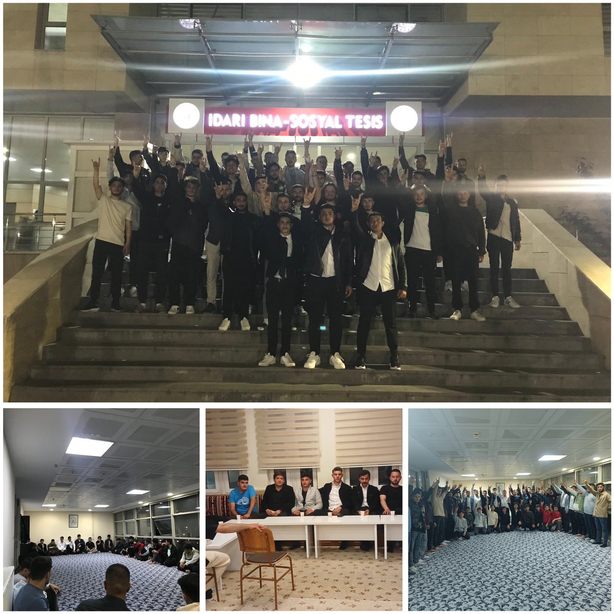 cuulkuculeri58's tweet photo. Sivas Ülkü Ocakları Üniversite Teşkilatı olarak her hafta olduğu gibi bu hafta da aziz şehitlerimizin ruhları için Kuran-ı Kerim okuyup dualar ettik. Allah okunan sureyi şerifleri dergahı izzetinde kabul eylesin inşallah. 
@burakkilictc 
@Rft_Klkn58 
@_Osman01_ https://t.co/vS4UlSSV4J