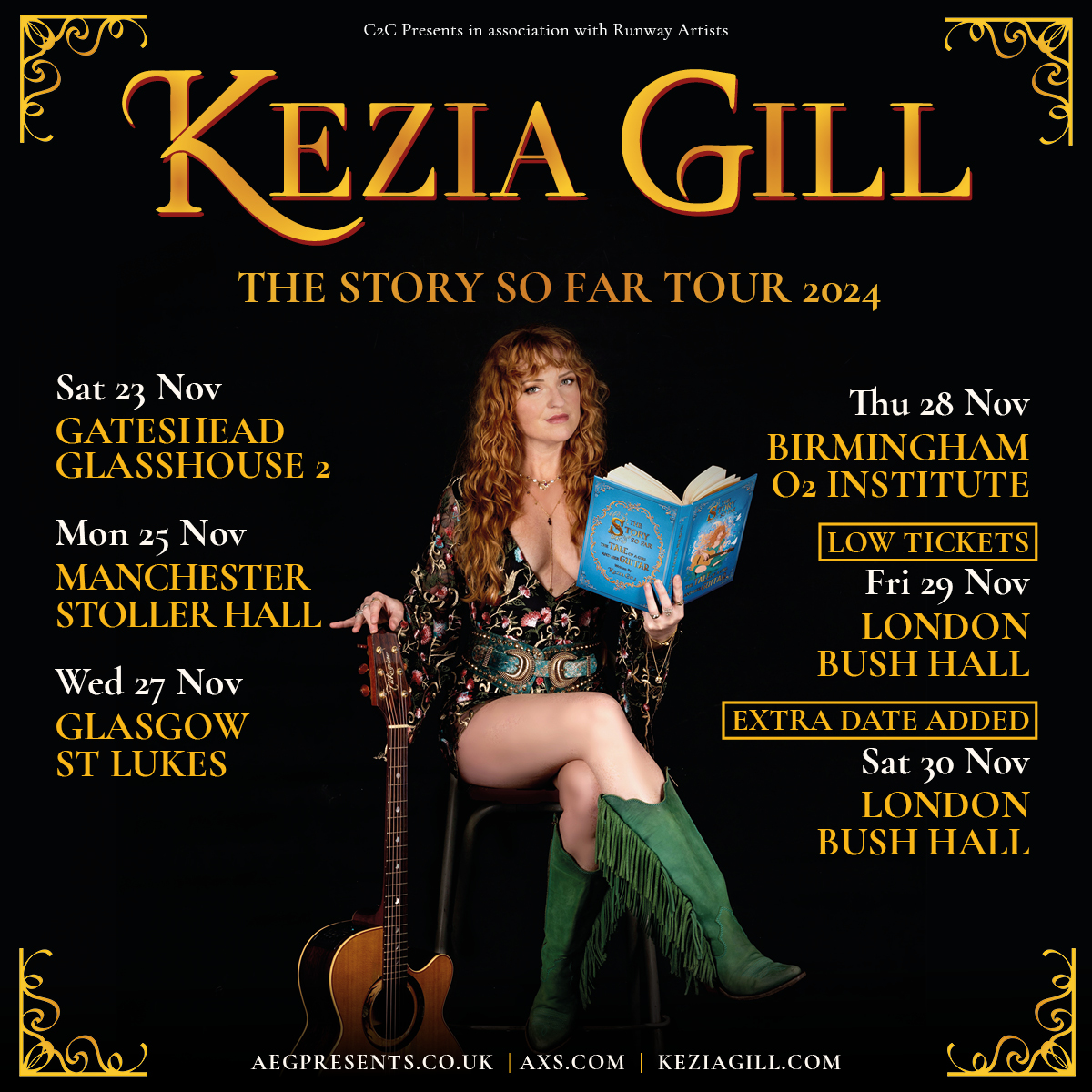 ON SALE NOW! Due to demand, @Keziagillmusic has added a second date at @Bushhallmusic on 30 November! Tickets on sale now: aegp.uk/KeziaGill24