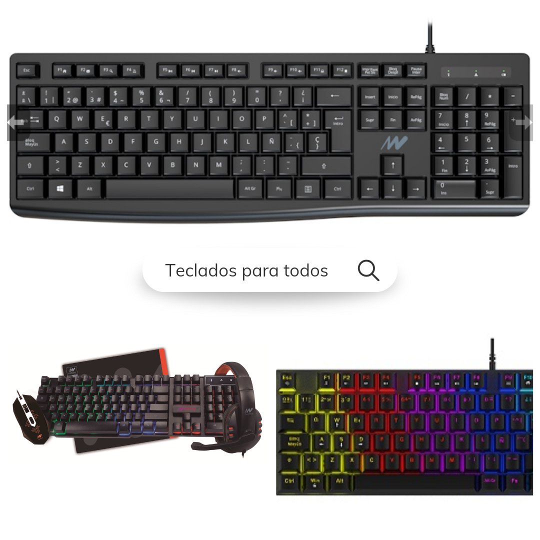 Lo quieras como lo quieras, tenemos un teclado para ti. #lafabricadelcartuchovigo #muchomasquetinta #perifericos #teclado #tecladogamer #tecladomecanico