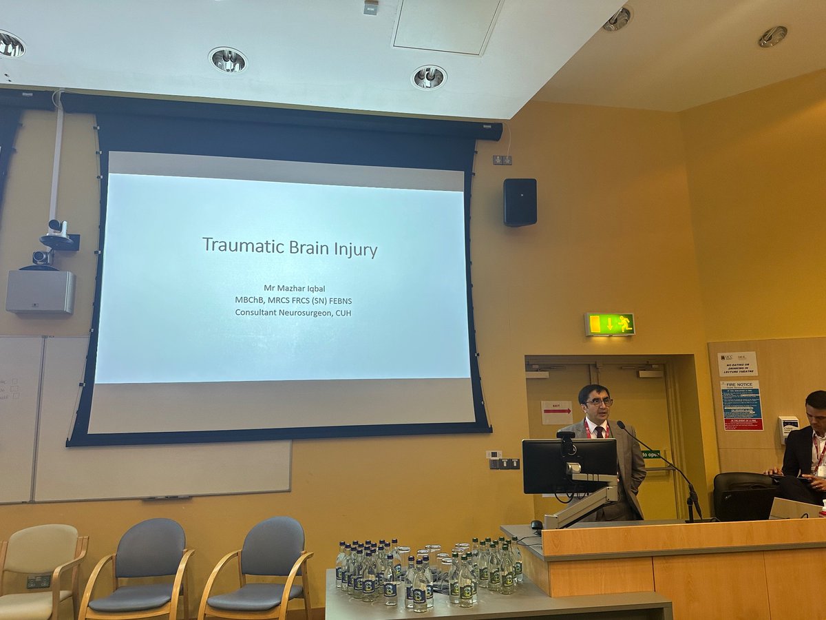 Mr Mazhar Iqbal, Consultant in Neurosurgery at Cork University Hospital, highlighting some of the difficulties in caring for Moderate to Severe TBI in the absence of a developed Trauma System and the potential benefits following System Implementation #CorkTrauma24
