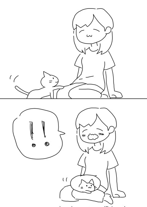 ネコちゃんがいやがることはしないのがマナーなので、無理な抱っこはできません。
ネコカフェのネコちゃんがおひざに乗ってくれたのは、初めてでした!丸くなって座ってくれました!

はっぴー✨╰⁠(⁠⸝⁠⸝⁠⸝⁠'⁠꒳⁠`⁠⸝⁠⸝⁠⸝⁠)⁠╯ 