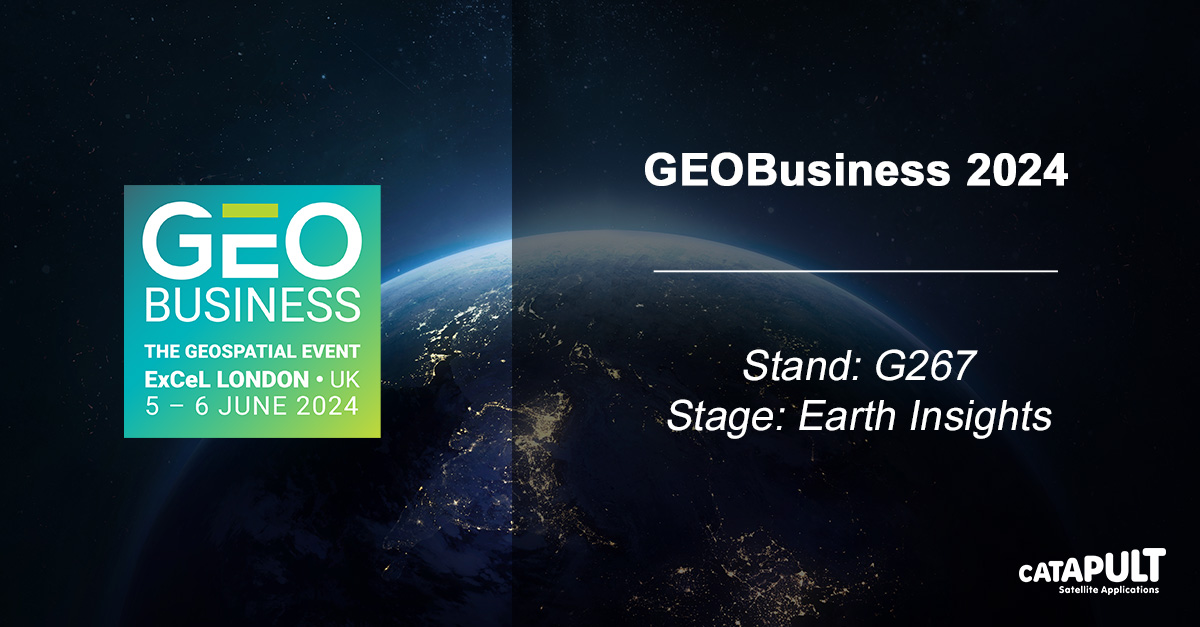 This year, we are partnering with GEOBusiness! Not only will we be at stand G267, but we will be hosting talks and presentations from industry experts on the Earth Insights Stage! Don't miss out, there's still time to register here: ow.ly/4K8P50RSeBh