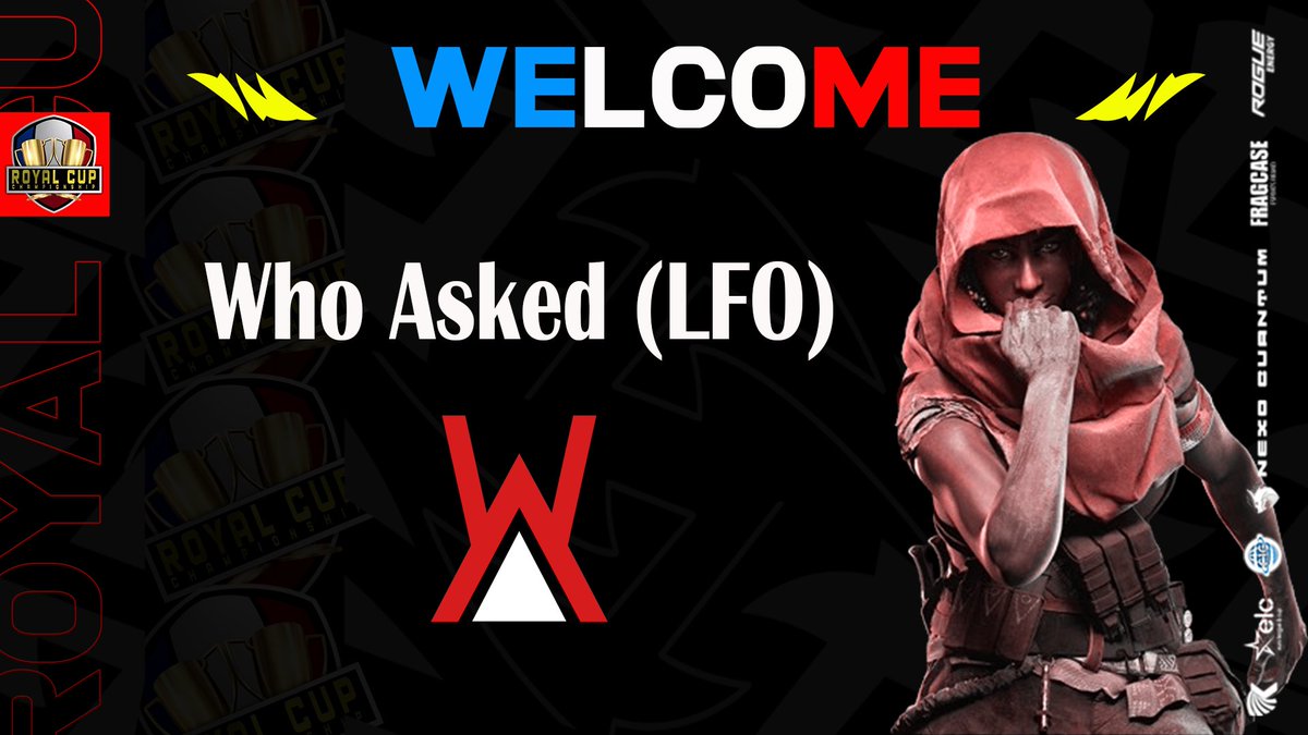 [𝗗𝗘𝗩𝗜𝗟 𝗥𝗢𝗬𝗔𝗟 𝗖𝗨𝗣 𝗖𝗛𝗔𝗠𝗣𝗜𝗢𝗡𝗦𝗛𝗜𝗣 #𝟯]

Welcome to our team #WhoAsked(LFO) <a href="/GiftigR6s/">Giftig</a>  taking part in the tournament starting on 1 and 2 June, with a prize of €75.

Click here to register : discord.gg/uecpMbRwgx

Good luck to everyone 🤝
