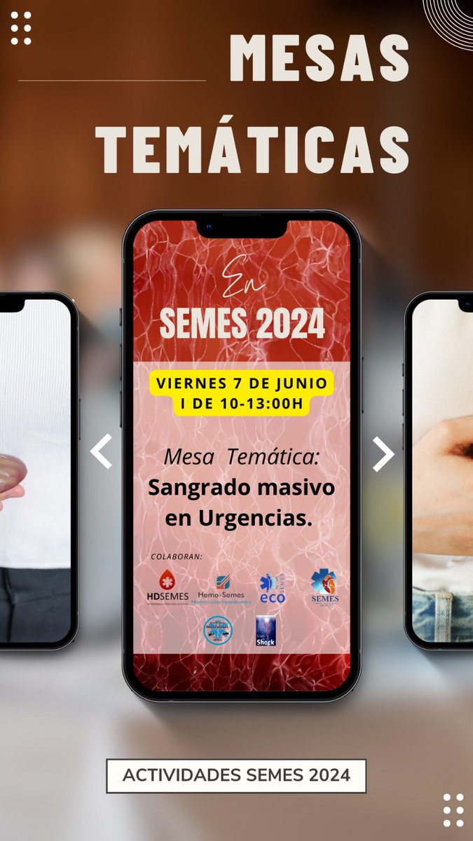 🩸MESA TEMÁTICA: Sangrado Masivo en Urgencias
#SEMES2024 <a href="/SEMES_/">SEMES</a>

Más grupos, más ciencia
<a href="/semesgrupohd/">GRUPO HD SEMES</a>
<a href="/hemosemes/">hemosemes</a> 
<a href="/ecoSEMES_/">ecoSEMES</a> 
<a href="/Card_Isq_SEMES/">Cardiopatía Isquémica SEMES</a>
 <a href="/SEMES_GTAM/">Aerotransporte Medicalizado SEMES</a>
#SEMESShock

¡Te esperamos!

semes2024.org/inscipcion-y-a…