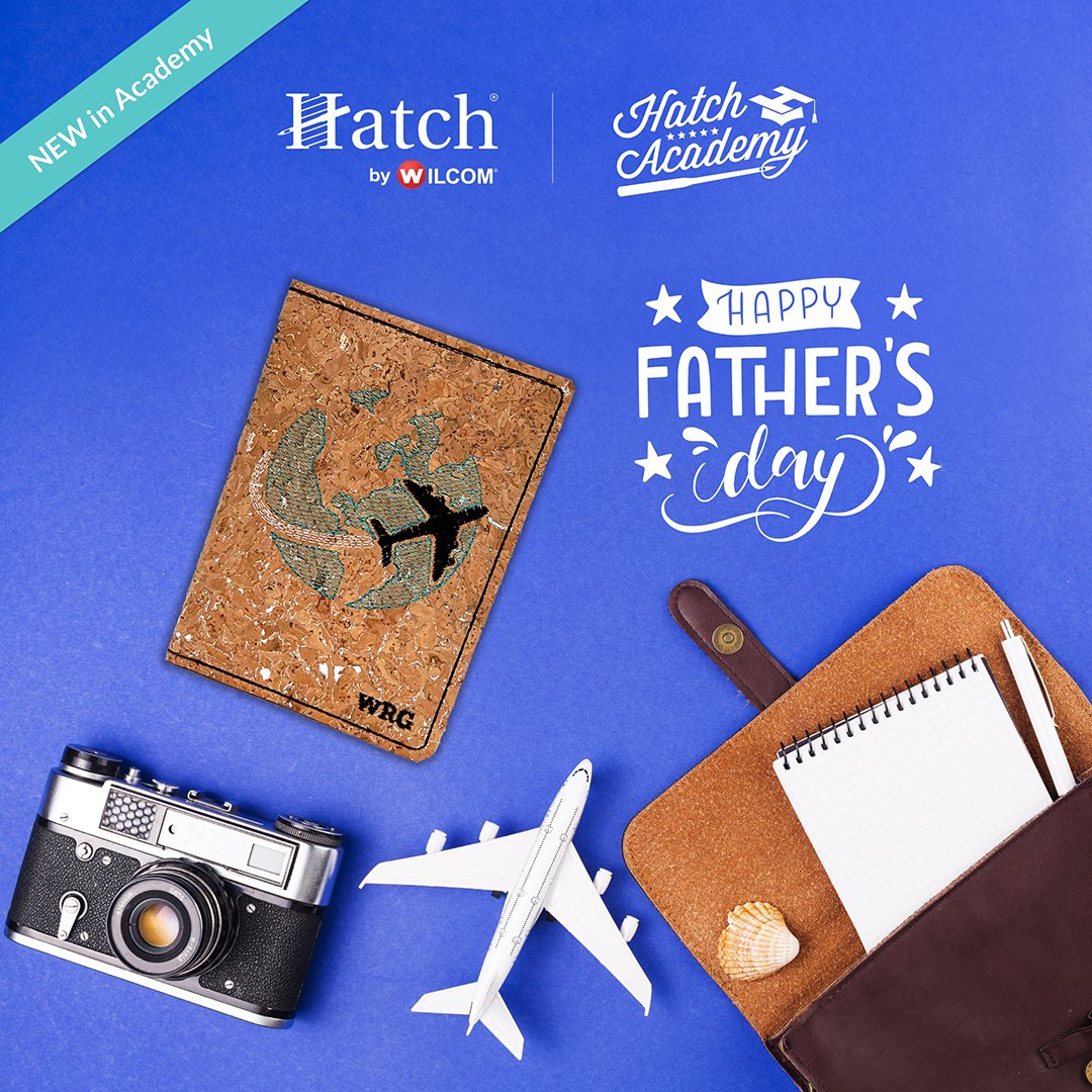 bit.ly/FathersDayPass… ✈️ New course for #HatchAcademy All-Access Members

Fun ITH project for Dad: a personalized passport cover! Using cork fabric, you can combine auto-digitizing and manual digitizing techniques to create a unique travel logo and monogram.

#machineembroidery