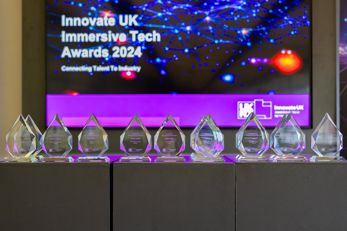 My highlight of the week - Innovate UK Immersive Tech Awards 2024! . It was exciting to experience all the VR and XR projects at the demo showcase. iuk.immersivetechnetwork.org/news/innovate-…

#InnovateUK #IUKImmersiveTechAwards #XR #VR #ImmersiveTech