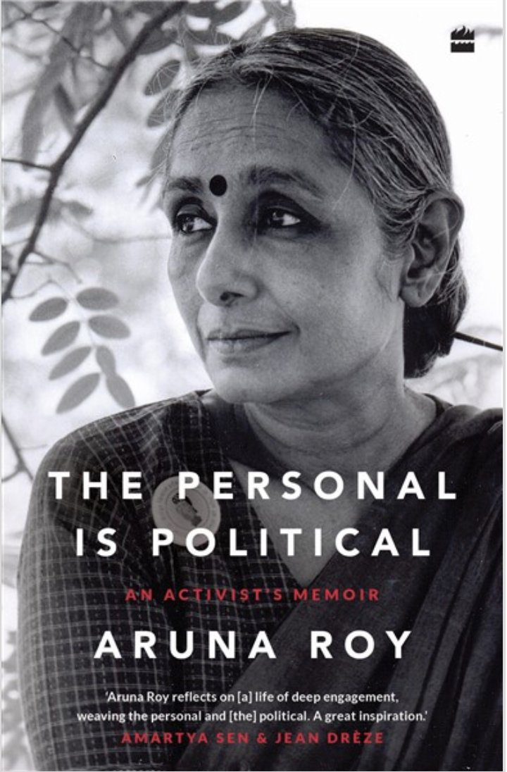 Aruna Roy was a key architect of the rights-based welfare state put together in India in the 2000s. She significantly contributed to my education in democracy when I interned with @mkssindia in rural Rajasthan in 2001. Her new memoir will be a must-read: harpercollins.co.in/product/the-pe…