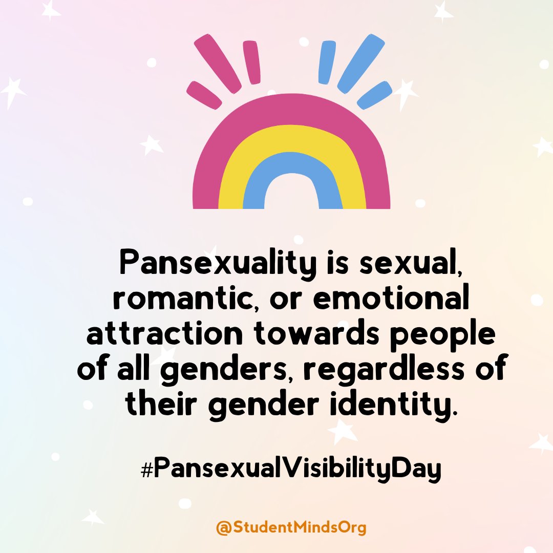 Today is #PansexualVisibilityDay and we're doing our part to educate and raise awareness about Pansexuality. We see you, and we support you 🧡 🏳️‍🌈