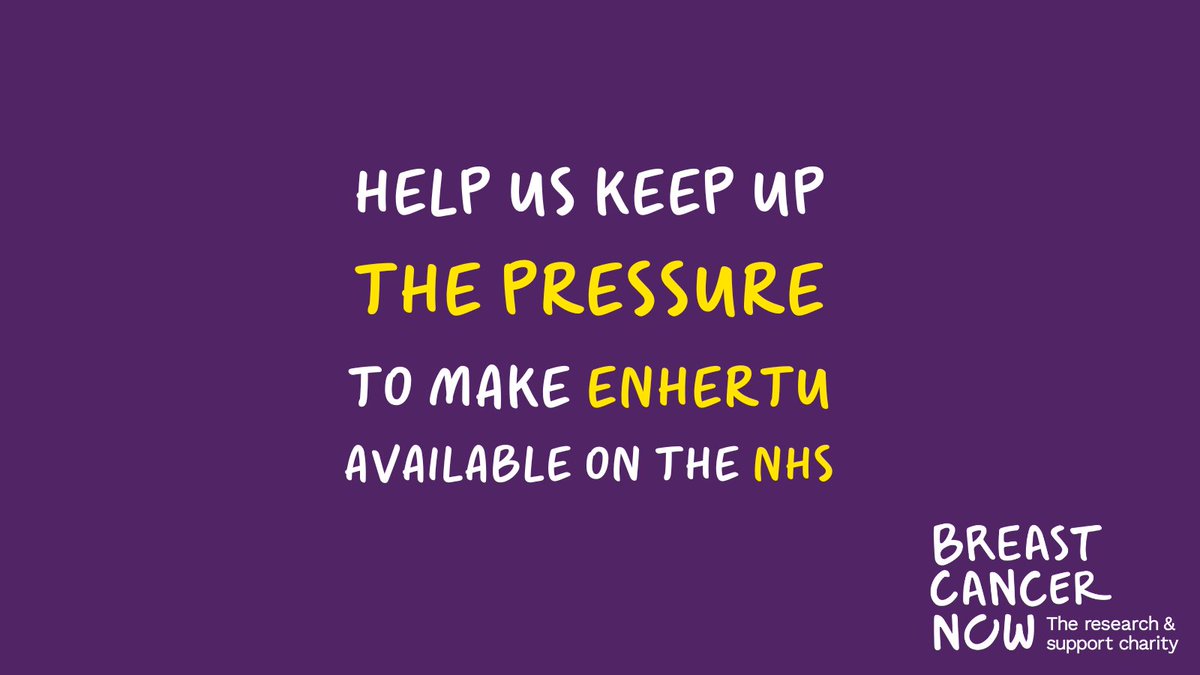 “This must happen urgently, or women’s lives will tragically be cut short.” - @delythjmorgan, Breast Cancer Now CEO Over a quarter of a million people have signed our #EnhertuEmergency petition demanding Enhertu is made available on the NHS.(1/3)