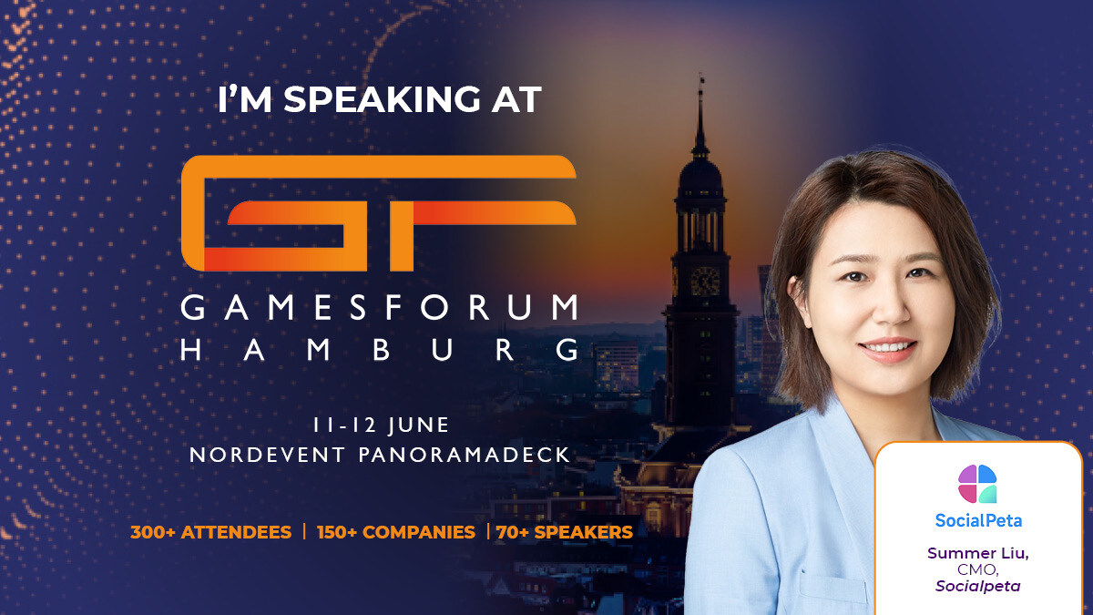 📢 Summer Liu @social_peta is speaking at Gamesforum Hamburg! 🚀 🤝 As CMO, Summer steers the company's global expansion & cultivates strategic partnerships with mobile game publishers. 🎟️ 👉 eu1.hubs.ly/H09dm5g0 #mobilegaming #mobilemarketing #useracquisition #admonetization