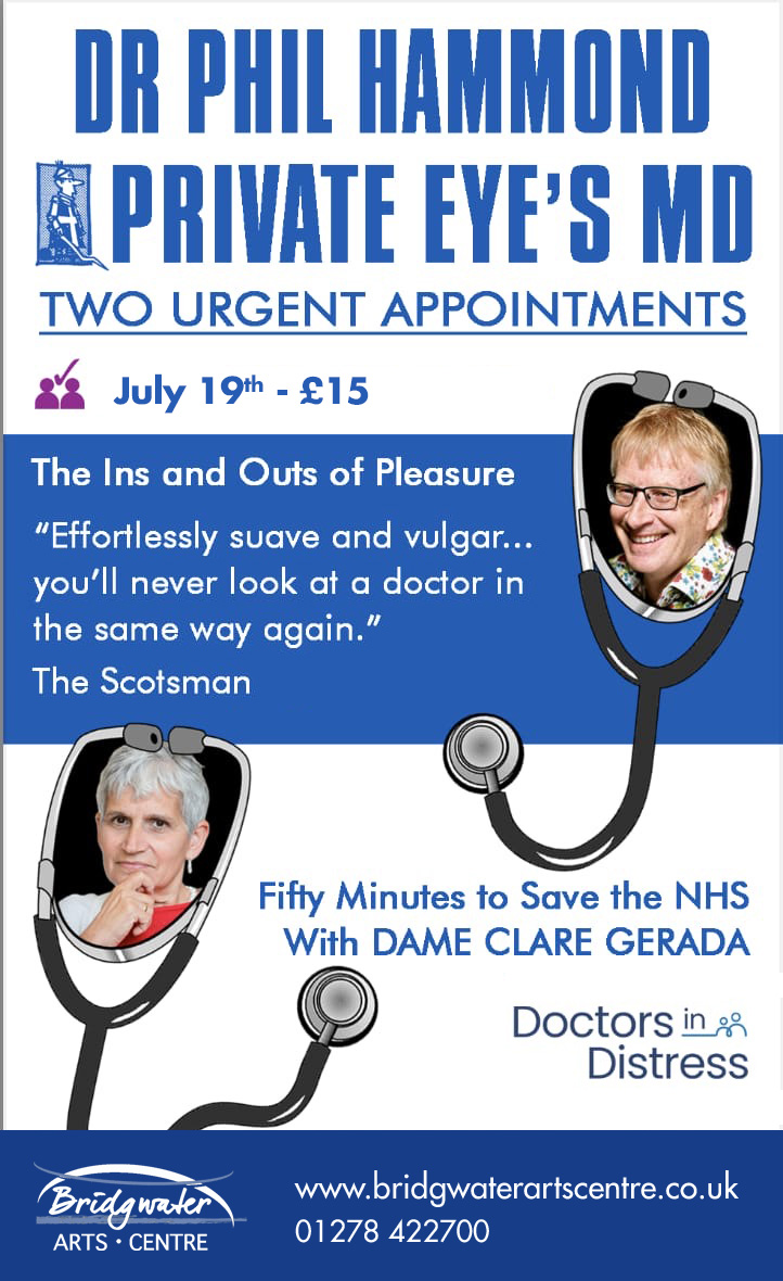 Join Doctors Phil Hammond and Dame Clare Gerada as they devise a revolutionary health manifesto - with your help!

Book your tickets today: somersetcomedyfestival.co.uk/whats-on/dr-ph…  

#SomersetComedyFestival