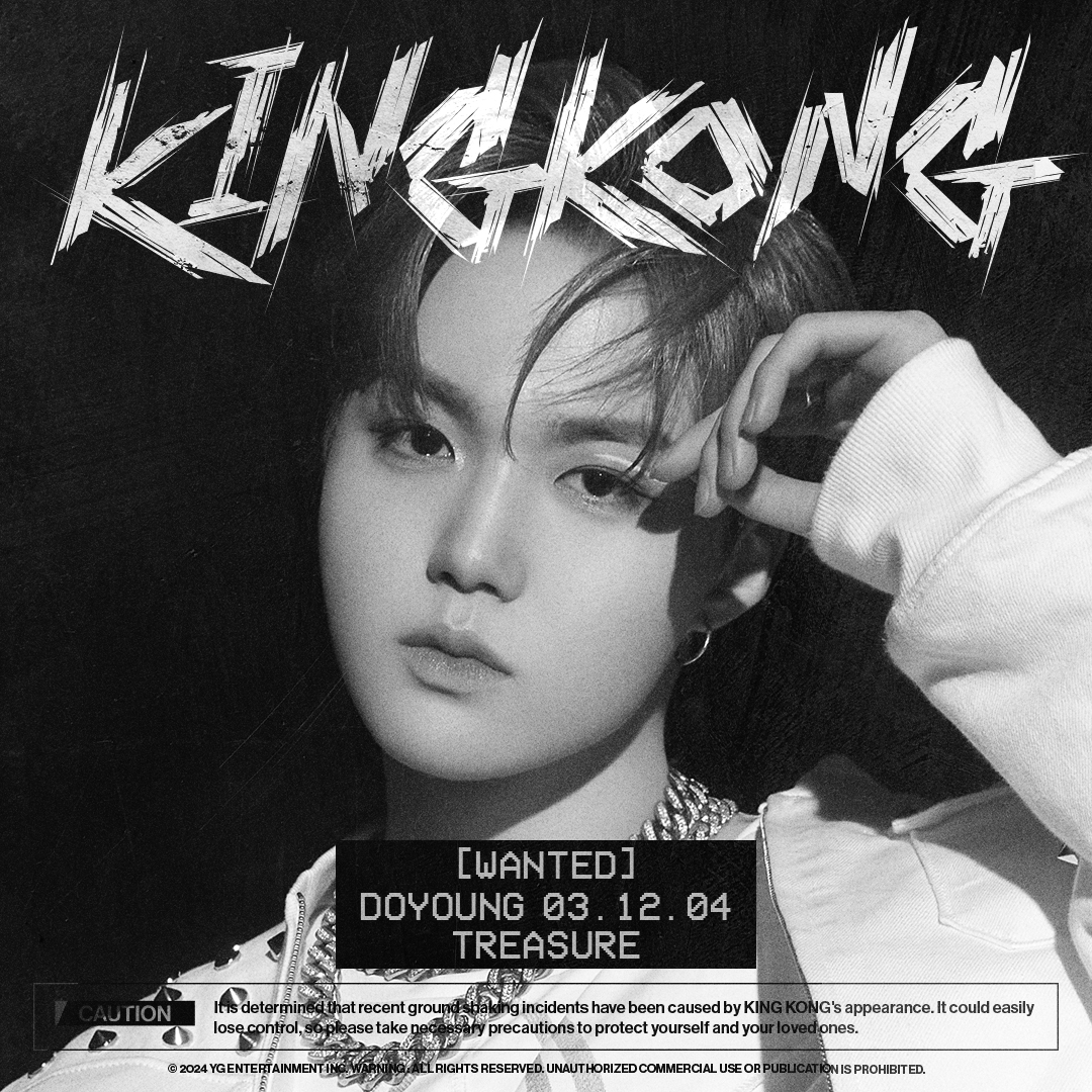 ygent_official's tweet image. #TREASURE ‘KING KONG’ CONCEPT POSTER &amp;lt;DOYOUNG&amp;gt;

KING KONG
✅2024.05.28 6PM (KST)

Pre-Save Now.
➡️ygtreasureus.com

#트레저 #DOYOUNG #도영 #KINGKONG #CONCEPT_POSTER #RELEASE #20240528_6PM #YG
