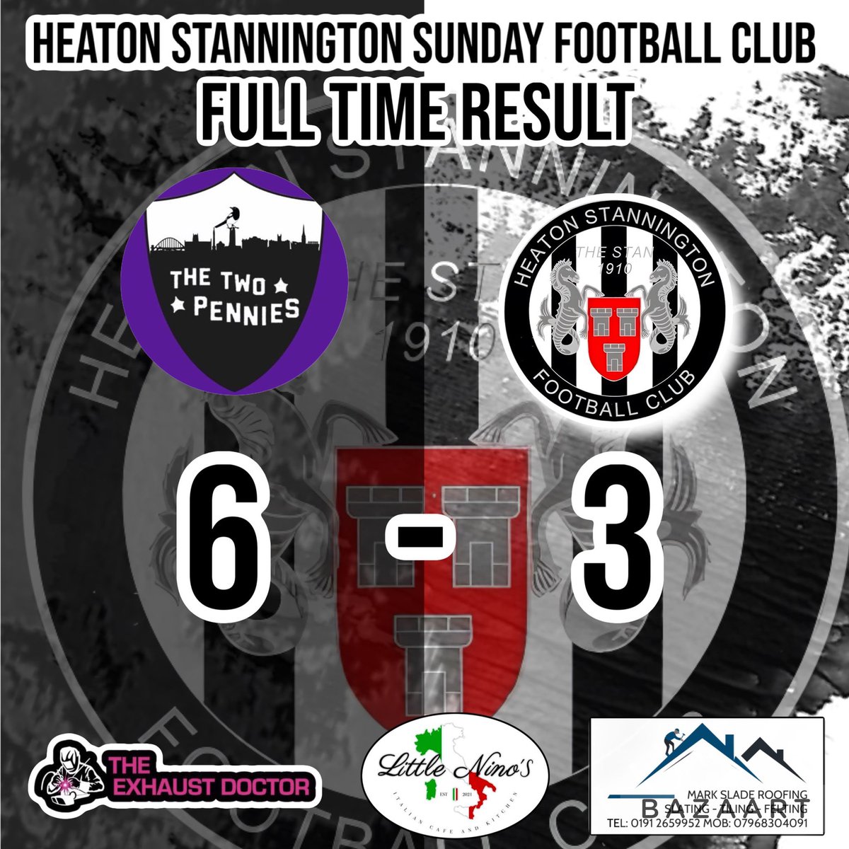 HeatonStanSunFC's tweet photo. ⚽️Another season done!

League| Sunday saw us take on a very good @TheTwoPenniesFC in our final game of the season. Gifting the opposition all 6 of their goals was always going to be a struggle! Fair play to the opposition who all played out of position!#UPTHESTAN ⚫️⚪️ https://t.co/VeCioSc7z8