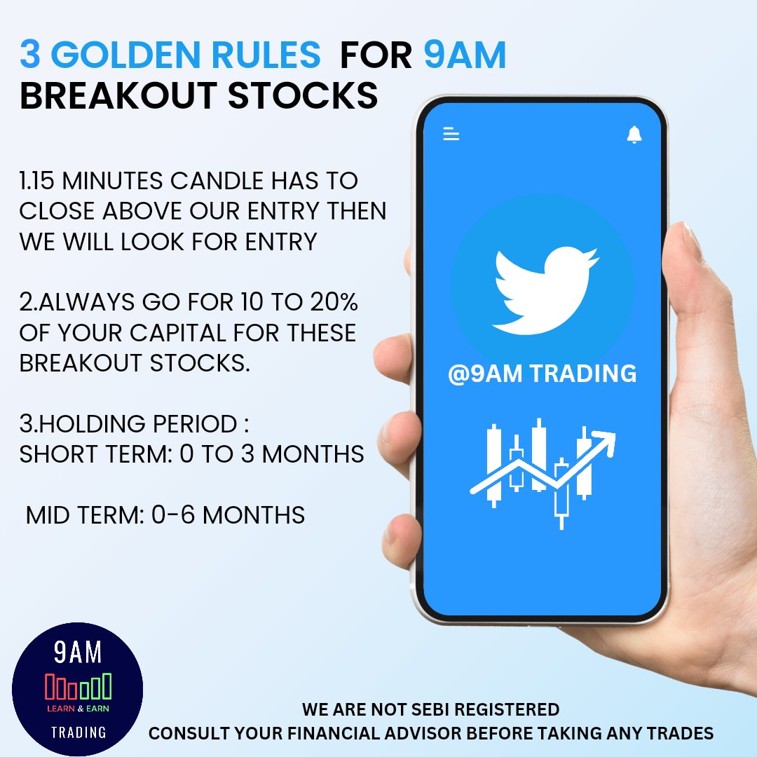 BREAK OUT STOCK‼️‼️

STOCK NAME :JBMA AUTO🎯

DO COMMENT AND RETWEET FOR MORE BREAK OUT STOCK'S ⭐⭐⭐

#9AM

#LearnAndEarn