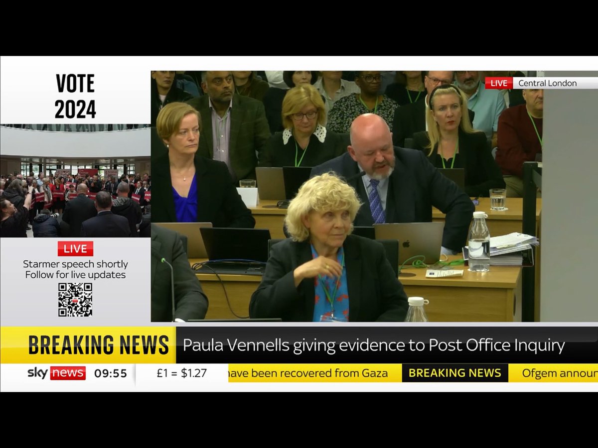 The forensic interrogation from Jason Beer now seems like a walk in the park for Paula Vennells. She’s now being brutally torn apart limb by limb. Breathtaking. #PaulaVennells #PostOfficeScandal #horizon #ThePostOffice #postofficeinquiry #skynews #thepostofficeinquiry