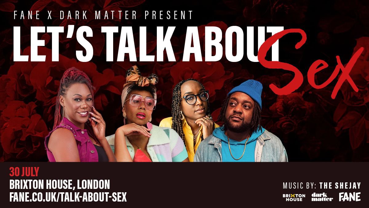 darkmattermktg_'s tweet image. Let’s talk about SEX! 🌶️❤️‍🔥

We’ve gathered trailblazing writers, @SareetaDomingo, @itsjacksonbbz and author, psychosexual therapist and @MAFSUK’s Charlene Douglas for a conversation you won’t want to miss!
Hosted by the author Alexis Natalie Lee plus music from @TheSheJay ✨