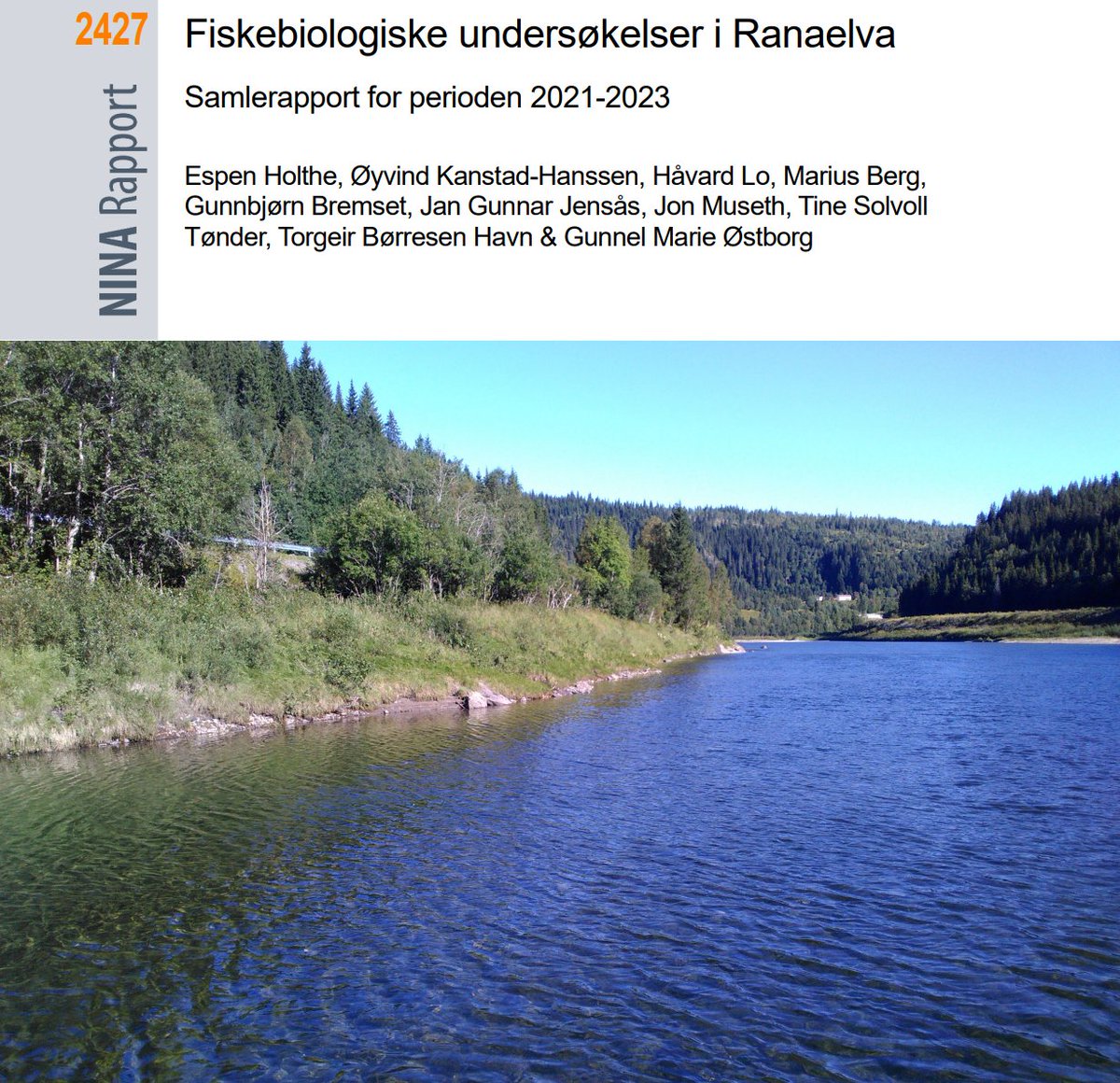 Ny rapport: Fiskebiologiske undersøkelser i Ranaelva. Samlerapport for perioden 2021-2023. #Ranavassdraget #vassdragsregulering #laksefisk hdl.handle.net/11250/3128630