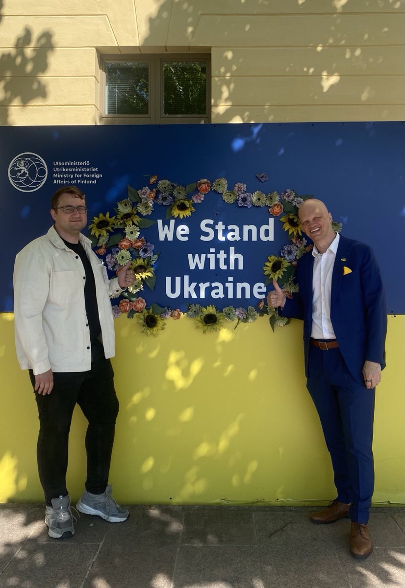 Pleased and honored to have the chance to welcome @IAPonomarenko to Finland as a guest of @Ulkoministerio. 🇫🇮🤝🇺🇦 #Ukraine