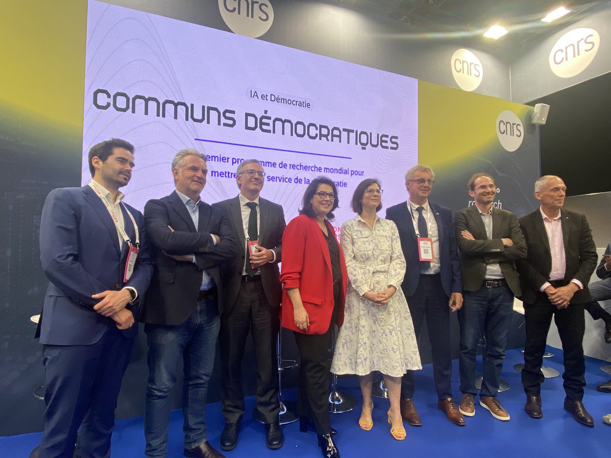Patrice Laubignat (@plaubignat) on Twitter photo Premier programme de recherche mondial pour mettre l’IA au service de la démocratie !
Présenté par Mme la ministre Marina Ferrari et les partenaires du programme
<a href="/CNRS/">CNRS 🌍</a>
<a href="/sciencespo/">Sciences Po</a>
<a href="/Make_org/">Make.org</a>
<a href="/Sorbonne_Univ_/">Sorbonne Université</a> Premier programme de recherche mondial pour mettre l’IA au service de la démocratie !
Présenté par Mme la ministre Marina Ferrari et les partenaires du programme
<a href="/CNRS/">CNRS 🌍</a>
<a href="/sciencespo/">Sciences Po</a>
<a href="/Make_org/">Make.org</a>
<a href="/Sorbonne_Univ_/">Sorbonne Université</a>