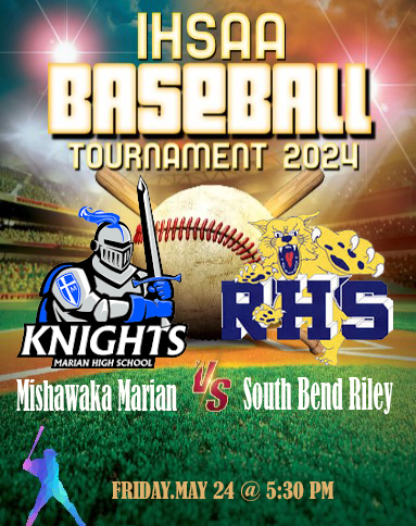 TheBasballReprt's tweet image. 🏆 IHSAA Class 3A Baseball State Tournament
Mishawaka Marian Vs South Bend Riley
Live On ihsaatv-org.eventsports.online/baseball.php
🗓️ FRIDAY.MAY 24
⏰5:30p.
@SBRileySports @SBRileyhigh @Baseball_Marian @marianhssports @MarianHSKnights
