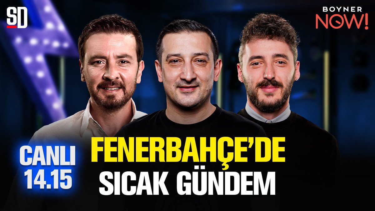 🔥 Fenerbahçe’nin gündemini canlı yayında değerlendiriyoruz! 🚨 14.15 🎙️ @ersinduzen x @serhatakin81 x @berkaytokgozz #işbirliği | @boyneronline 📺 ytbe.one/z94buXzO8LU