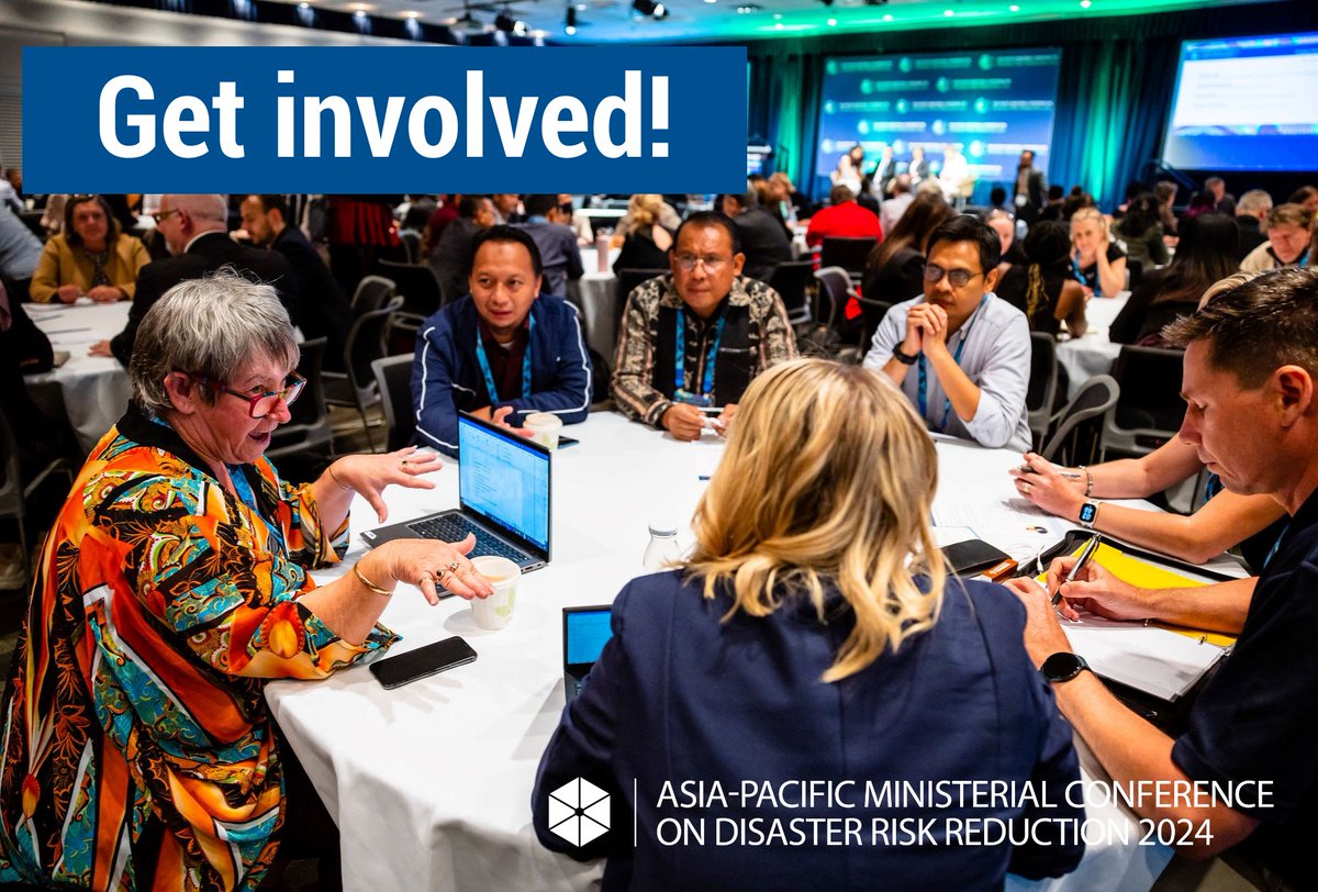 Have you & your partners already applied to shape the #APMCDRR with us and the host country #Philippines 🇵🇭? The call for applications to organize a partner events, learning lab & to speak on the ignite stage closes on Friday 31 May. For more details ➡️ apmcdrr.undrr.org/2024/get-invol…