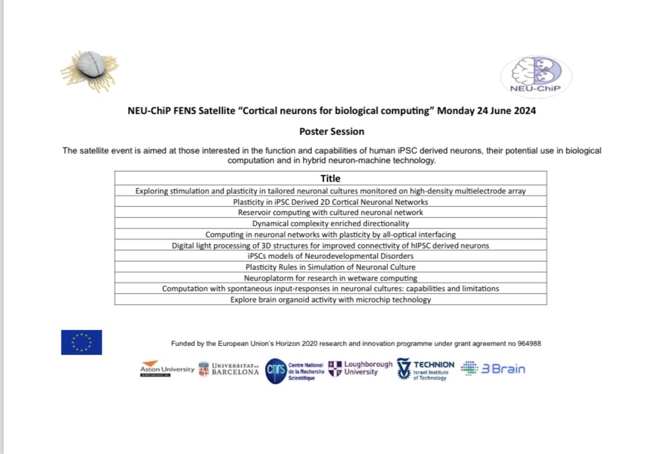 NeuChiP (@neuchip) on Twitter photo We have some really exciting posters at our satellite event in Vienna on 24th June - Register here to attend: neuchip.eu/fens-biocomput⦠#FENS2024 #AI
<a href="/FENSorg/">FENS</a> <a href="/AstonUniversity/">Aston University</a> <a href="/lborouniversity/">Loughborough University</a> <a href="/UniBarcelona/">Universitat de Barcelona</a> <a href="/CNRS/">CNRS š</a> <a href="/TechnionLive/">Technion Israel</a> <a href="/3Brain/">3Brain AG</a>
š· We have some really exciting posters at our satellite event in Vienna on 24th June - Register here to attend: neuchip.eu/fens-biocomput⦠#FENS2024 #AI
<a href="/FENSorg/">FENS</a> <a href="/AstonUniversity/">Aston University</a> <a href="/lborouniversity/">Loughborough University</a> <a href="/UniBarcelona/">Universitat de Barcelona</a> <a href="/CNRS/">CNRS š</a> <a href="/TechnionLive/">Technion Israel</a> <a href="/3Brain/">3Brain AG</a>
š·