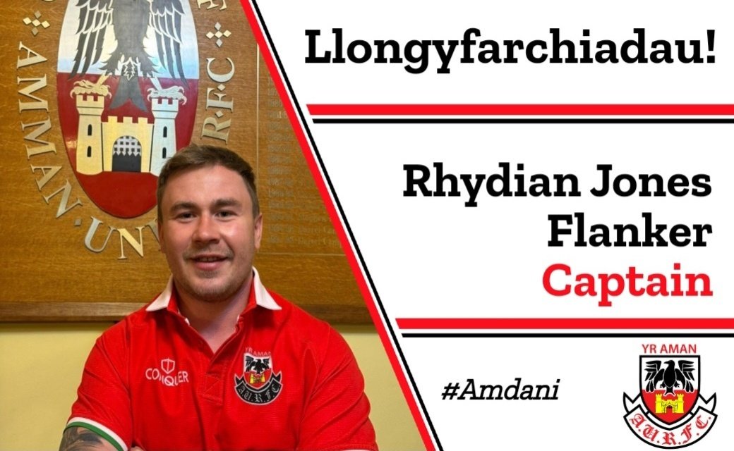 Captain Bill 👊🏉

The club is pleased to announce @rhydianjones as the 1st XV captain for the coming season. 

Bill has had an outstanding season, excelling in a number of different positions &amp; always giving 100% wherever he was needed.  

Llongyfarchiadau Bill! 

#amdani