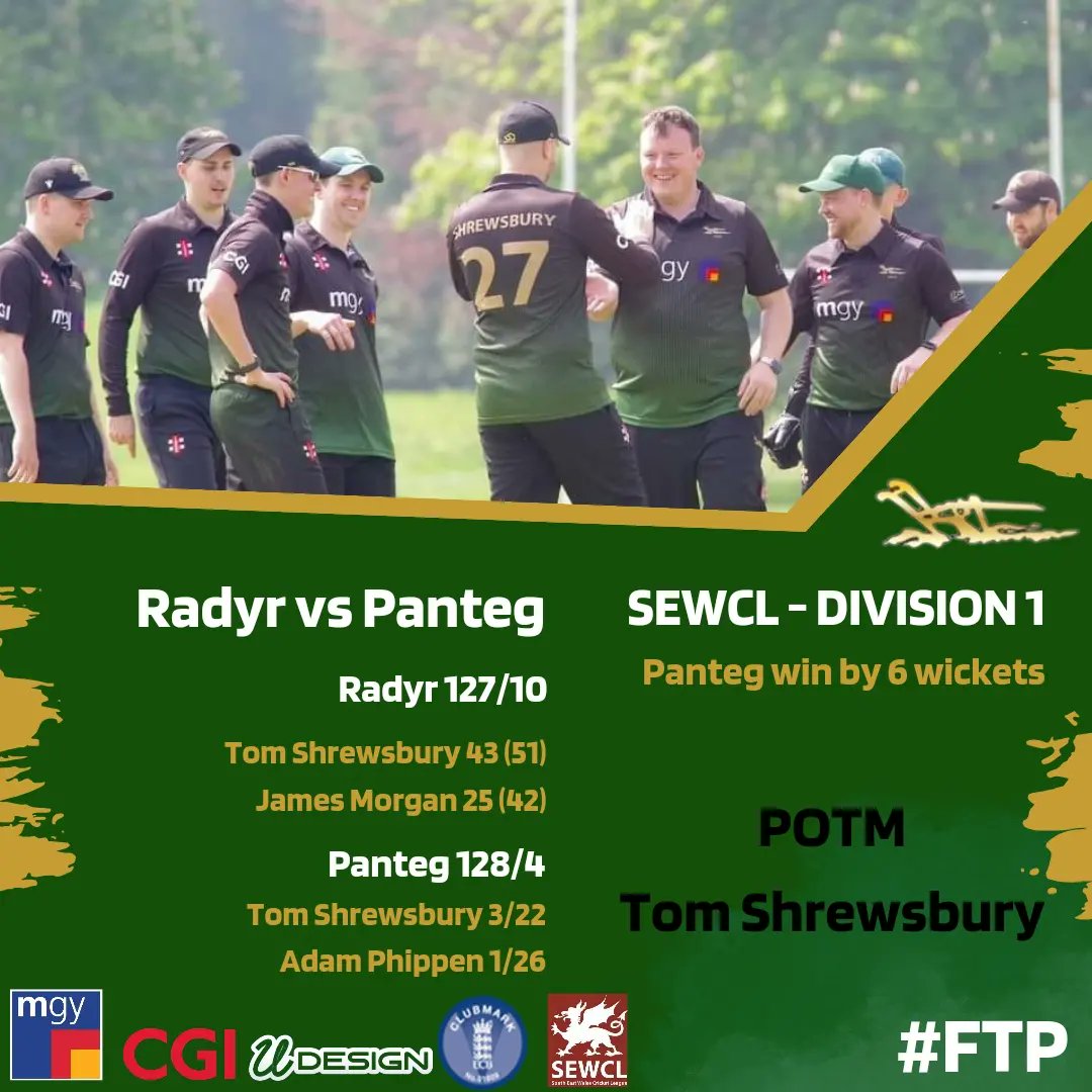 RadyrCC's tweet photo. #MatchReports ‼️🏏 Weekends Senior, Women's & Macey Bowl results 🔥 #FTP🔰 https://t.co/lsf7XtySZ2