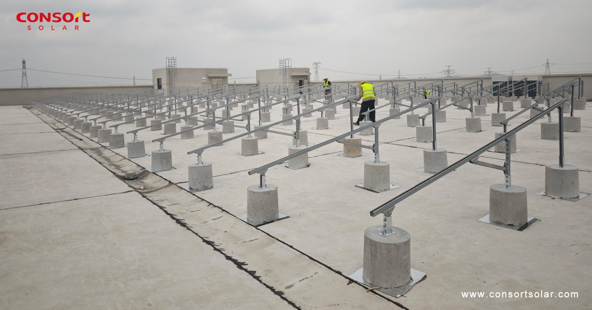 CONSORTSOLAR's tweet photo. 😎 CONSORT SOLAR CO.,LTD's 15,000 square metres of #photovoltaic roofs have already been racked!

♻ The N_cell #solar_modules are also ready in the warehouse. Let's look forward to this 1612.85KW C&amp;I power plant together!🌞https://t.co/0TDENOFB1j

#Solar #SolarPower #HJT #SNEC https://t.co/RXIHu6xS1P