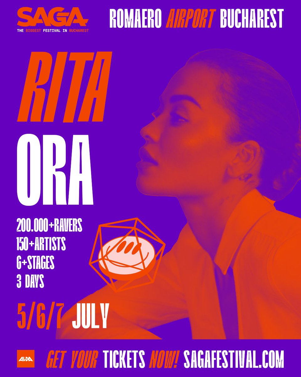 🌟 @ritaora is coming to SAGA in less than 50 days! 🎤 Don’t miss your chance to sing and dance with her! 🎟️ Tickets are selling fast, grab yours now at sagafestival.com