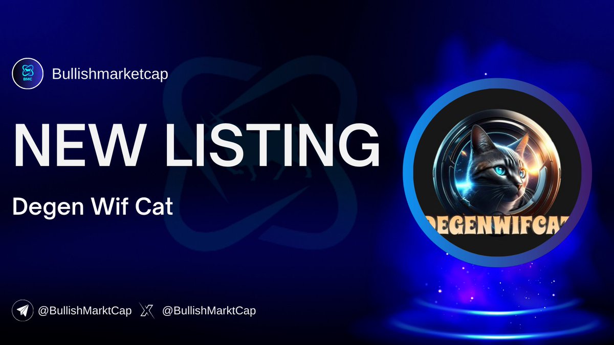 BullishMarktCap's tweet photo. 🐬💥🐬#DegenWifCat(@DegenwifcatSol) listed on Bullishmarketcap.

💥Statu: Sale-Phase
💥Launchpad:Pinksale(@pinkecosystem)

🗣 Community link :https://t.co/NSmWEAz5Q9

👉Details:https://t.co/AtshsmJyEJ

#BSC #Eth #Avax #Solana #Optimism #Ido #Ico #Ieo #Pinksale #fairlaunch #trend #daomaker #Kommunitas #Mexc #Gateio