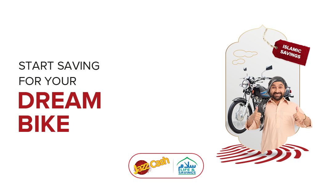 Make your dreams real! With JazzCash Islamic Savings packages, you will be able to buy your dream bike and ride into the sunset. Download now: bit.ly/3CS8cti