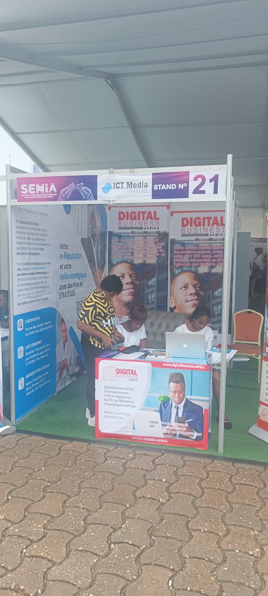 ICT MEDIA STRATEGIES AU SENIA, À COTONOU AU #BÉNIN.

Retour sur le #SENIA2024
Le cabinet de veille stratégique et d'e-réputation ICT Media STRATEGIES était présent au Salon de l'entrepreneuriat numérique et de l'intelligence artificielle #Senia du 16 au 17 mai 2024 à #Cotonou.