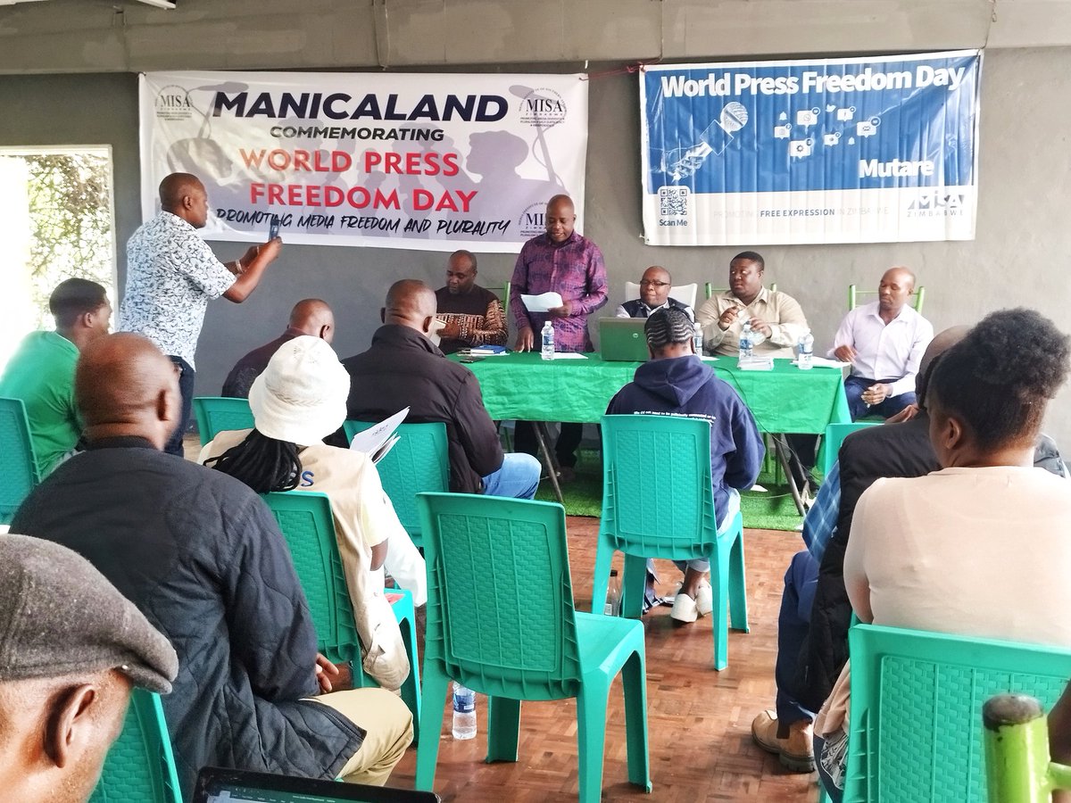 JMuchazoreka's tweet photo. Ongoing belated Manicaland Province Word Press Freedom Day commemorations @misazimbabwe. #press https://t.co/SB2josA4kE