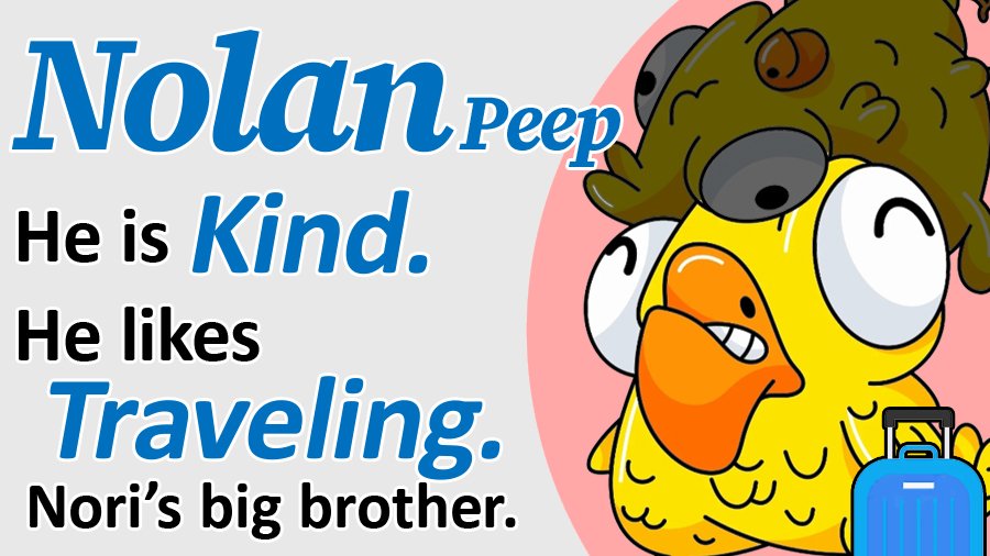 TravelJapanPeep's tweet photo. Carl, a curious and cute Peep who loves camera and photo📸

Max, a cool and gourmet Peep who is transparent🍴

Nolan, a kind Peep who likes traveling. He is Nori's older brother🧳

Nori, a playful and energetic Peep who loves trains and often sits on Nolan's head🚃

4 Peeps🐥🧡 https://t.co/wUUmbOVqNt